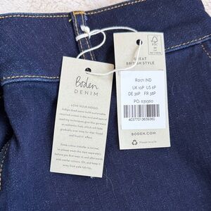 Boden NWT Wide-Leg Dark Cropped Jeans